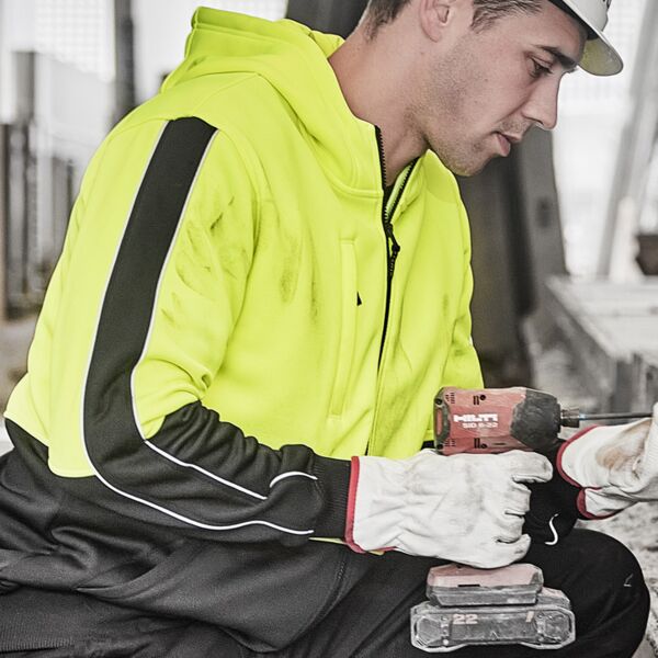 ZT485 Unisex Hi Vis Full Zip Hoodie Thumbnail